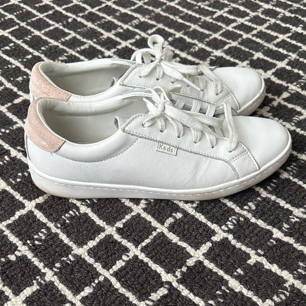 Keds Classic White Lace-Up Sneakers